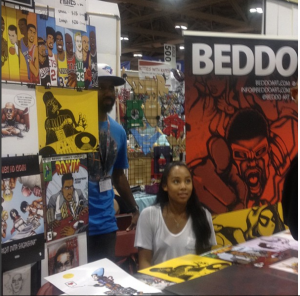 The Beddo booth at FanExpo 2015 at the Metro Toronto Convention Centre.