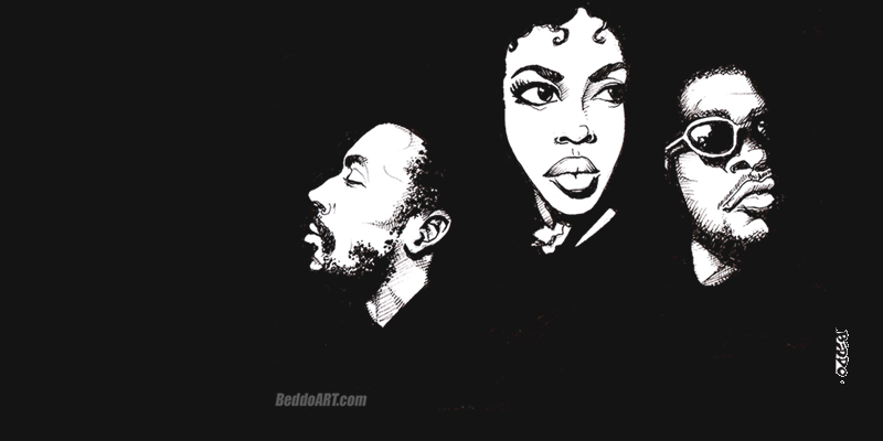 Fugees the Score (ink sketch) – Beddo